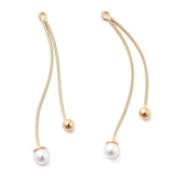 Kæde Vedhæng Med 2x Perler – 18K Forgyldt (53mm) - Uniq Perler - 115479