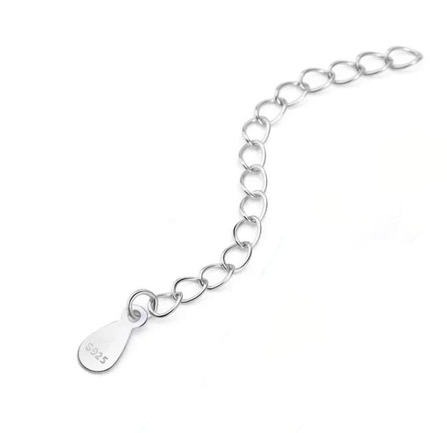 Kædeforlænger Med Dråbe, Sterling Sølv, 30 mm - Uniq Perler - 115098