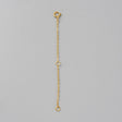 Kædeforlænger Med Springlås – 18K Forgyldt 925 Sterling Sølv (80mm) - Uniq Perler - 125807