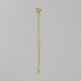 Kædeforlænger Med Springlås – 18K Forgyldt 925 Sterling Sølv (80mm) - Uniq Perler - 125807