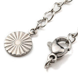 Kædeforlænger Med Vedhæng Inkl. Karabin Lås, Stål, (4 Stk) - Uniq Perler - 1111490380