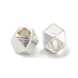 Kantet Perler, Platin Farvet, 2,5x2,5mm, 25 stk. - Uniq Perler - 114476