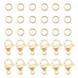 Karabin Lås Og Øsken, 18K Forgyldt Stål. - Uniq Perler - 113906