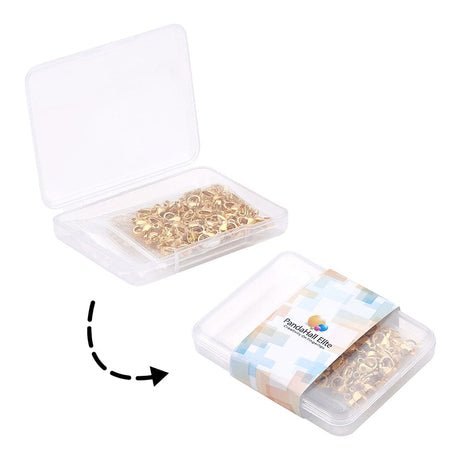 Karabin Lås Og Øsken, 18K Forgyldt Stål. - Uniq Perler - 113906