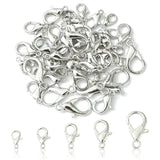 Karabin Låse I 5 Størrelser, (50 Stk) - Uniq Perler - 111708