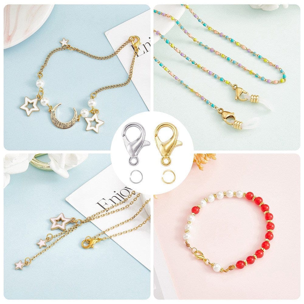 Karabin Låse Og Øskner I Kasse, 400 Dele - Uniq Perler - 0001489148