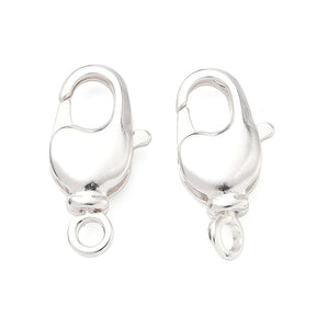 Karabiner-Verschluss – Langlebiges 925 Sterling Silber Beschichtetes Messing (17,5x9mm)