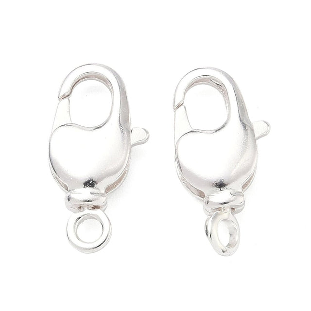 Karabiner-Verschluss – Langlebiges 925 Sterling Silber Beschichtetes Messing (17,5x9mm)