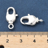 Karabiner-Verschluss – Langlebiges 925 Sterling Silber Beschichtetes Messing (17,5x9mm)