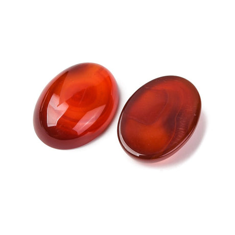 Karneol Cabochon – Oval (25x18mm) 1 stk - Uniq Perler - 