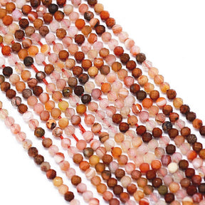 Karneol - Farb-Mix, facettiert (2,5x2mm) - Uniq Perler - 114938