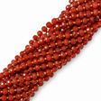 Karneol Perler – Facetteret Rondel, Grade A (8x6-6,5mm) - Uniq Perler - 125560