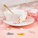 Katte Vedhæng Med Svingende Haler, 29x15, 20 stk. - Uniq Perler - 505729