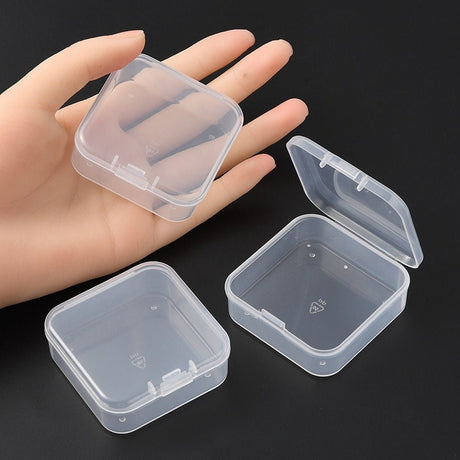 Klar Opbevaringskasse Med 12 Løse Bokse - Uniq Perler - 