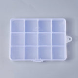 Klar Opbevaringskasse Med Inddeling – (13x10x2,2cm) - Uniq Perler - 111854