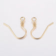 Klassiske Ørekroge – 18K Forgyldt Stål (17x18x2,4mm), 50 Par - Uniq Perler - 0000014839