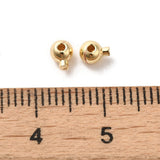 Crimp beads – Long-lasting 18K Gold-plated Brass, Round (4.5x3.5x3mm) 10 pcs.