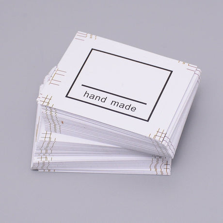 Klistermærke Etiketter – Perfekt til boblekuverter m.m.(3,5x4,5cm) 50 stk. - Uniq Perler - 123506