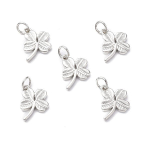 Klee Charms, 12x10mm, 6 Stück - Uniq Perler - 0000014889356
