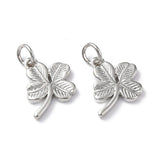 Kløver Charms, 12x10mm, 6 Stk - Uniq Perler - 0000014889356