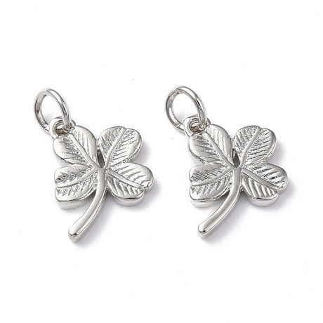 Kløver Charms, 12x10mm, 6 Stk - Uniq Perler - 0000014889356