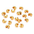 Knudeskjulere – 18K Langtidsholdbar Forgyldt Messing (4,5mm) 10 stk. - Uniq Perler - 122647