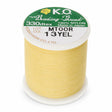 KO Tråd – Gul, Voksbehandlet Nylon (0,2mm) 50m - Uniq Perler - 123236