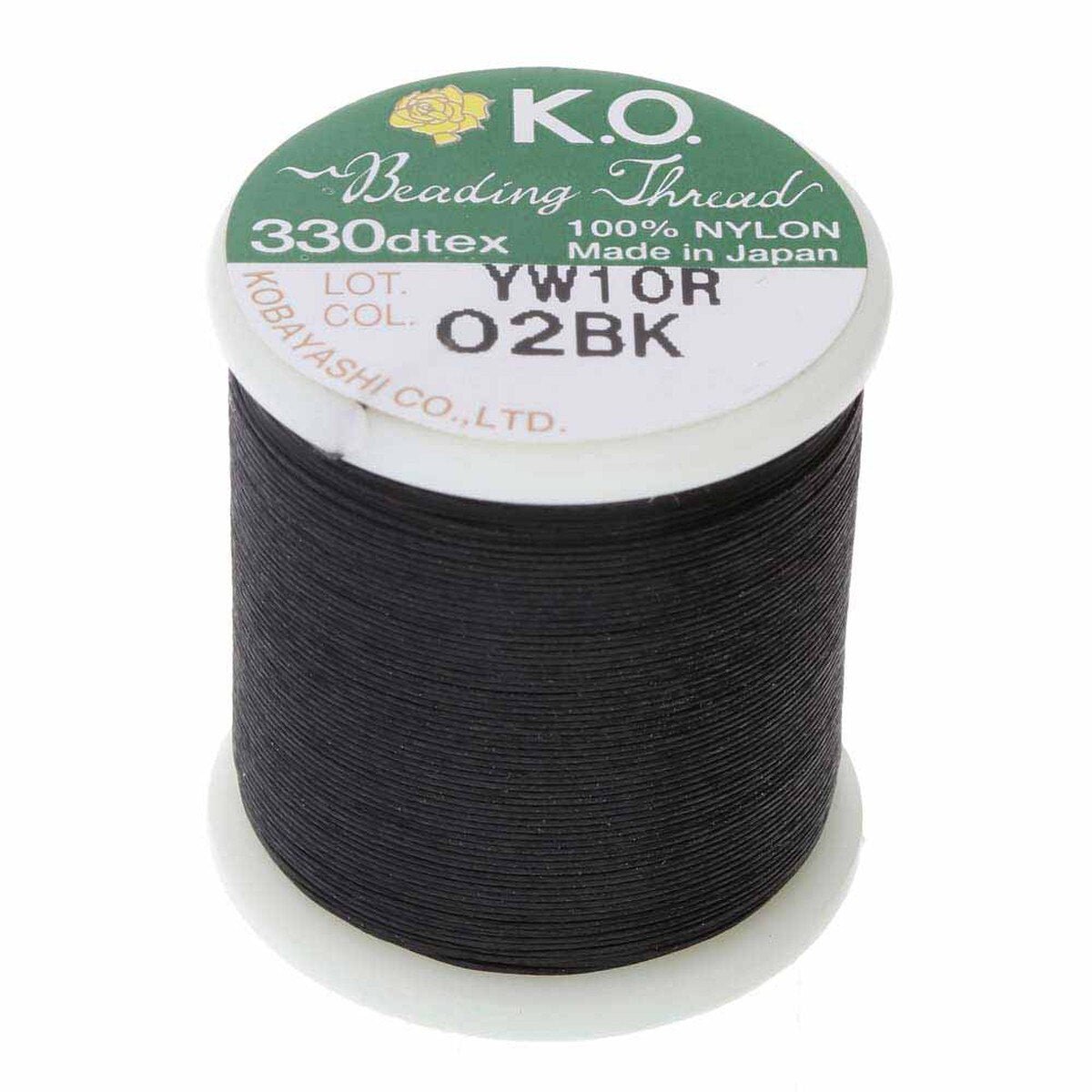 KO Tråd Sæt – 6 Basisfarver, Voksbehandlet Nylon (0,2mm) 6 x 50 m - Uniq Perler - 114328