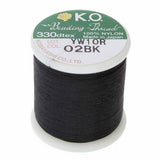 KO Tråd Sæt – 6 Basisfarver, Voksbehandlet Nylon (0,2mm) 6 x 50 m - Uniq Perler - 114328
