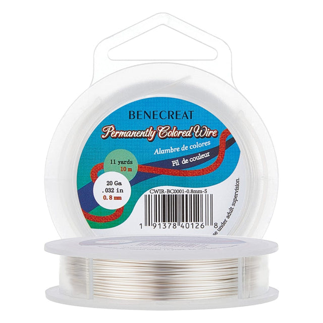 Kobber Wire – Ekstra Slidstærk Forsølvning (0,8mm, 10m) - Uniq Perler - 146093