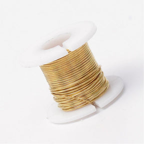 Kobber Wire – Forgyldt (0,3mm, 3m) - Uniq Perler - 180856