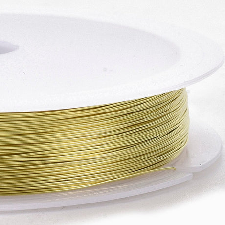 Kobber Wire – Forgyldt (0,5mm, 8 Meter) - Uniq Perler - 113404