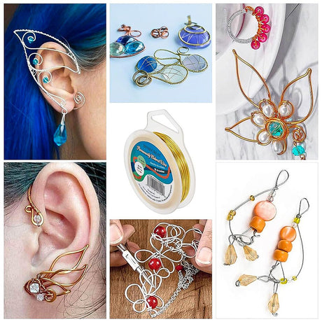 Kobber Wire – Forgyldt (0,8mm, 1m) - Uniq Perler - 