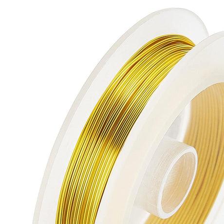 Kobber Wire – Forgyldt (0,8mm, 1m) - Uniq Perler - 