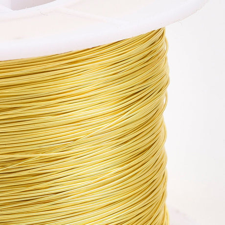 Kobber Wire – Langtidsholdbar Forgyldning (0,5mm), 300 meter - Uniq Perler - 122096
