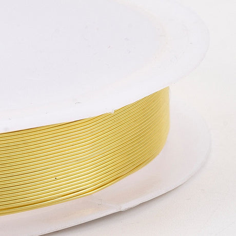 Kobber Wire – Langtidsholdbar Forgyldt (0,2mm), 25m - Uniq Perler - 113907
