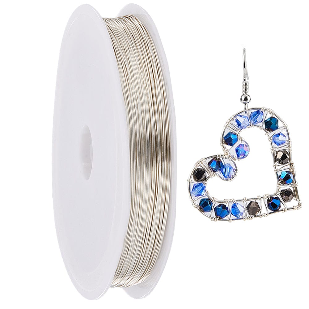 Kobber Wire – Langtidsholdbar Forsølvning (0,3mm, 100m) - Uniq Perler - 112430