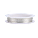 Kobber Wire – Langtidsholdbar Forsølvning (0,4mm), 10m - Uniq Perler - 113405