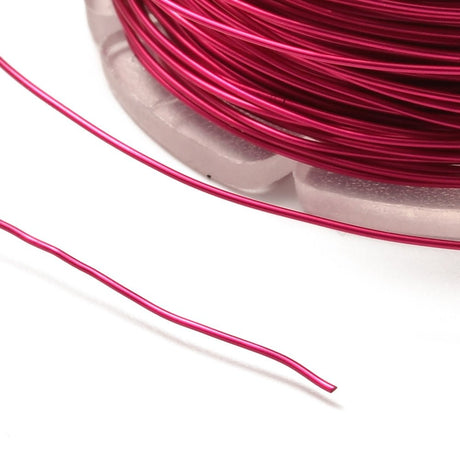Kobber Wire – Langtidsholdbar-Pink (0,5mm, 12 meter) - Uniq Perler - 123453