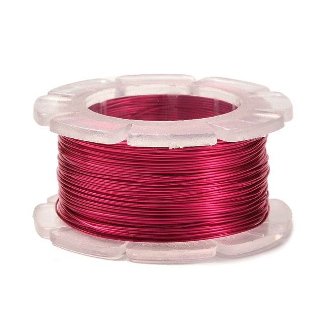 Kobber Wire – Langtidsholdbar-Pink (0,5mm, 12 meter) - Uniq Perler - 123453