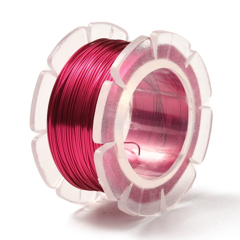 Kobber Wire – Langtidsholdbar-Pink (0,5mm, 12 meter) - Uniq Perler - 123453