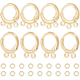 Komplet Leverback Creol Sæt - 18K Forgyldt (24 Dele) - Uniq Perler - 279851