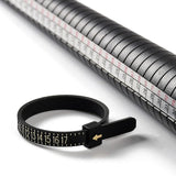 Komplet Ringmåler Sæt – Mandrel og Størrelsesringe I Sort Plast - Uniq Perler - 1111490030