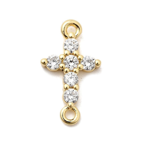 Kors Mellemled – Zirkonia 18K Forgyldt Langtidsholdbar (17mm) - Uniq Perler - 117691