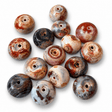 Krakeleret Agat Perle – Rondel (14-15x9-10,5mm) 1 stk. - Uniq Perler - 125688