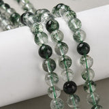 Krakeleret Kvartsperler – Farvet Grøn (8mm) - Uniq Perler - 115773