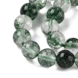 Krakeleret Kvartsperler – Farvet Grøn (8mm) - Uniq Perler - 115773