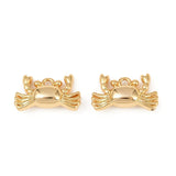 Krebse vedhæng, 18K forgyldt langtidsholdbar messing, (8,5x14,5,5 mm) - Uniq Perler - 115485