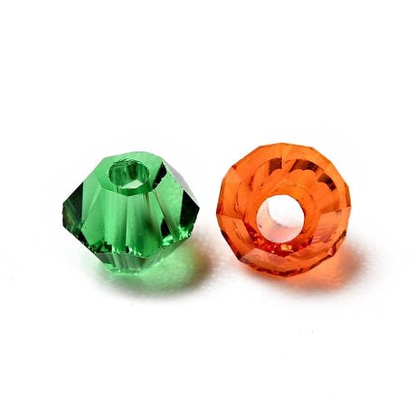 Krystal Glasperler, Farve Mix, Bicones, 3x3mm, Grade AAA,(100 Stk) - Uniq Perler - 0001489235