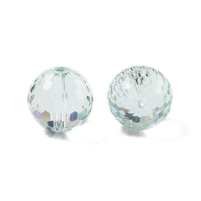 Kristallperlen – Austrian Crystal, Aqua, facettiert, (12mm) 6 Stk. - Uniq Perler - 114692